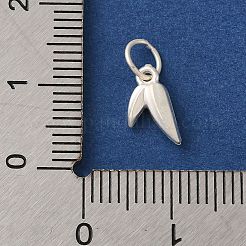 925 подвеска в виде листьев бамбука из стерлингового серебра с соединительными кольцами FIND-U013-07S