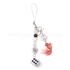 2 pz catene per telefono in plastica acrilica con gemme&nbsp;HJEW-JM03025