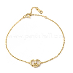 S925 браслеты из стерлингового серебра для женщин BJEW-D318-01G