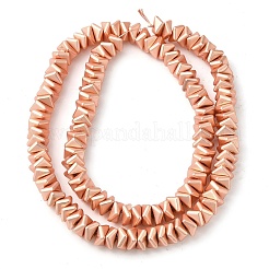 Нити бусин из синтетического немагнитного гематита с матовым гальваническим покрытием&nbsp;G-L606-F01-01C