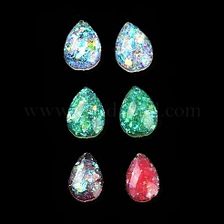 Cabochons en résine imitation opale&nbsp;RESI-H148-07