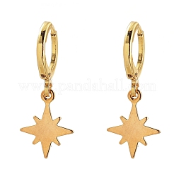 Латунные серьги-кольца Huggie EJEW-JE04217