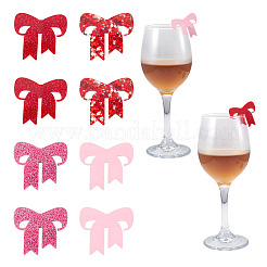 24 шт. 4-х цветные акриловые блестки для бокалов вина&nbsp;OACR-TA0004-17