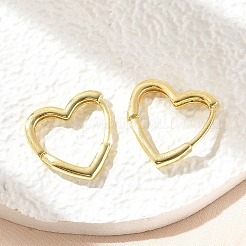 Латунные английском замке Серьги-кольца&nbsp;LS-EJEW-F245-05G