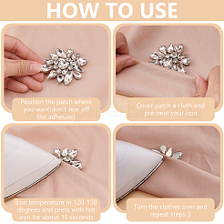 5 шт. кабошонов со стразами&nbsp;AJEW-MA0001-08