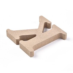 Lettre de tranches de bois non finies&nbsp;DIY-WH0162-62K