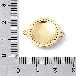 Ciondoli con connettore religioso in ottone micro pavé di zirconi cubici trasparenti con smalto&nbsp;KK-A296-14G-02
