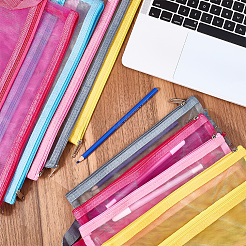 6 шт. 6-цветный нейлоновый сетчатый чехол для ручек AJEW-CP0006-77