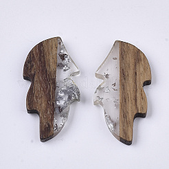 Transparente Harz- und Holz-Cabochons&nbsp;LS-RESI-Q210-015A-A02