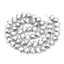 Гальванизировать немагнитных синтетический гематит бисер пряди&nbsp;G-T061-111I