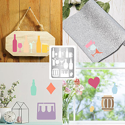 Трафареты для резки металла из нержавеющей стали DIY-WH0289-097