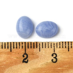 Synthetische blaue Spitzenachat-Cabochons&nbsp;G-A094-01B-40