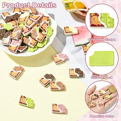 Кабошоны из непрозрачной смолы&nbsp;RESI-CJ0004-78