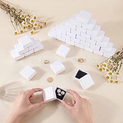 Boîtes d'emballage pour bagues en papier texturé diamant&nbsp;CON-WH0085-212B
