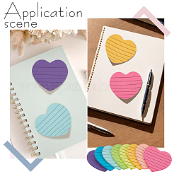 32 шт. бумажный блокнот с рисунком в виде сердца и полосок для заметок&nbsp;AJEW-GO0003-01