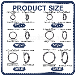 1070шт железные разрезные кольца FIND-PH0023-29