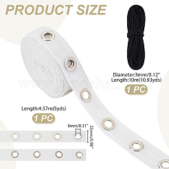 5 ярд хлопчатобумажных лент с люверсами OCOR-GA0001-77C