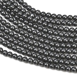 天然ブラックストーンビーズ連売り  スムーズなラウンド  3mm  穴：0.5mm  約134個/連  15.94''（40.5センチメートル）&nbsp;GG-CBA0389-A07-3mm
