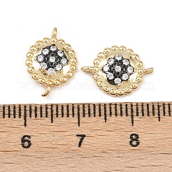 Латунные подвески из прозрачного кубического циркония&nbsp;KK-L251-19G-02