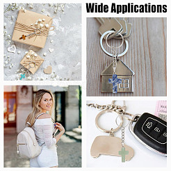 16шт 8 стиля брелок с крестом из драгоценных камней&nbsp;KEYC-GO00016