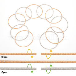 32шт 2-х цветный браслет-спираль для гитарной струны BJEW-BC0001-01