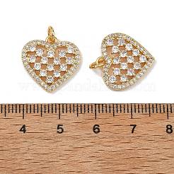 Messing micro pave klare zirkonia anhänger&nbsp;XGRQ2C533-412G
