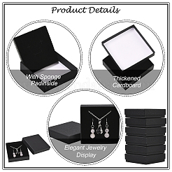6 boîte à collier carrée en carton&nbsp;CBOX-YW0001-05A