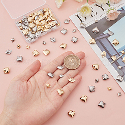 120 шт. 6 стильных подвески в форме сердца из нержавеющей стали&nbsp;STAS-SC0003-98