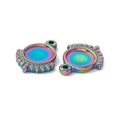 Pendentifs cabochons en acier inoxydable 304 avec placage ionique (IP)&nbsp;STAS-E169-10M