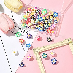 60шт 15 цвета бусины ручной работы из полимерной глины 3d цветок плюмерия CLAY-FS0001-39