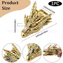 1 clip per banconote in lega a forma di testa di drago&nbsp;AJEW-CP0011-71B