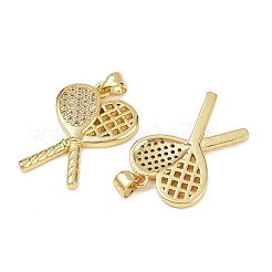 Латунные микро проложить кубического циркония подвески&nbsp;KK-S526-10G-B