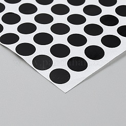 240 шт. плоские круглые рукописные наклейки из ПВХ&nbsp;DIY-WH50053-11C