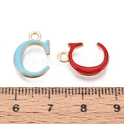 Crémaillère placage pendentifs en émail d'alliage&nbsp;ENAM-T024-53C-G