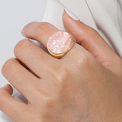 Геометрические нерегулярные вогнутые регулируемые кольца из цинкового сплава&nbsp;KK6912-1