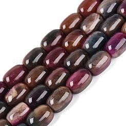 ファイヤーアゲートクラックルビーズ連売り  ナツメ  染め＆加熱  ショッキングピンク  16~18x13mm  穴：0.9~1mm  約22個/連  15.16~15.55インチ（38.5~39.5cm）&nbsp;G-Q606-108A