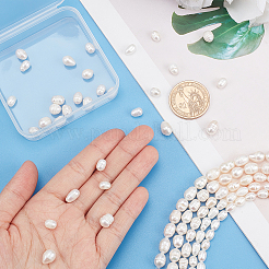 5 нить 5 нити бусин из натурального культивированного пресноводного жемчуга PEAR-PH0001-10