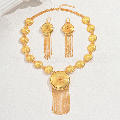 Комплекты из серег и ожерелий с круглыми цветочными кисточками для женщин KM2435