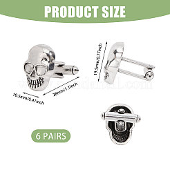 6 пара запонок из сплава FIND-CA0011-03