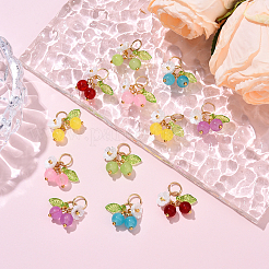 10шт стеклянные подвески PALLOY-YW00093-01