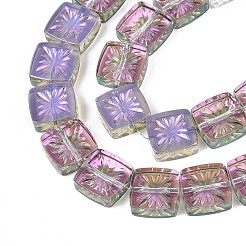 Гальванизируйте прозрачное стекло бисер нитей&nbsp;EGLA-N017-03F