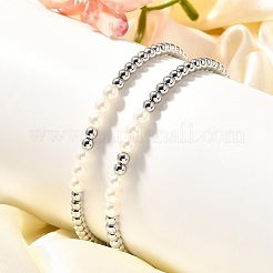 Женские браслеты из латунных бусин BJEW-U018-01P