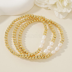 3 комплект браслетов из пресноводного жемчуга&nbsp;EH2658