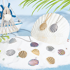 30шт. 3-х цветная подвеска из нержавеющей стали 304&nbsp;STAS-DC0012-43