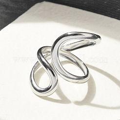女性用304ステンレススチールオープンカフリング  ステンレス鋼色  26mm  内径：17mm&nbsp;X-RJEW-M025-02P