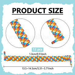 Шнурки из полиэстера и латекса с пружинами&nbsp;DIY-WH0723-030D