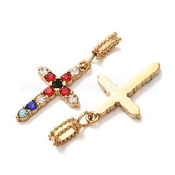 Pendentifs en strass en acier inoxydable 304&nbsp;RB-CBA5CCB-05H-G