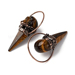 Большие подвески из натурального смешанного камня в форме черепа&nbsp;G-B150-01R