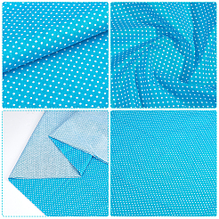 Baumwollstoff mit Polka-Dot-Muster&nbsp;DIY-WH0750-294