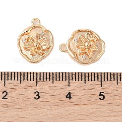 Подвески из латуни с прозрачным стеклом KK-N254-52G